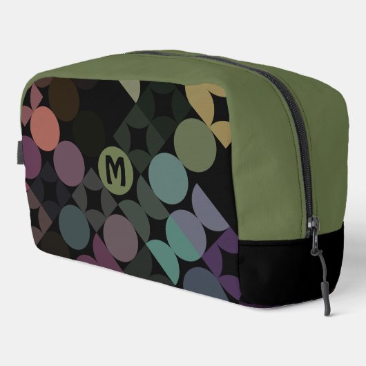 Blaues Lila Halbjahrsmuster Waschbeutel (Rechte Ecke)