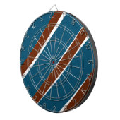 Blaues lila, kurvenförmiges Design Dartscheibe (Vorderseite rechts)