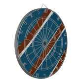 Blaues lila, kurvenförmiges Design Dartscheibe (Vorderseite Links)