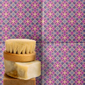 Blaues Lila Lavendelmosaikmuster Fliese