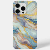 Blaues Lila Mauve Pink Gold Marmor Art Muster Case-Mate iPhone Hülle (Rückseite)