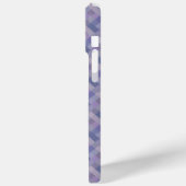 Blaues Lila Muster Case-Mate iPhone Hülle (Rückseite / Links)
