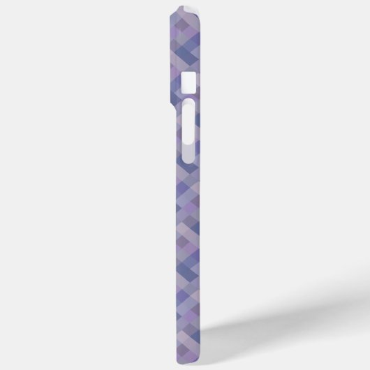 Blaues Lila Muster Case-Mate iPhone Hülle (Rückseite / Links)