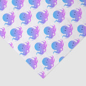 Blaues Lila Octopus-Süße Tier Seidenpapier (Ausschnitt)