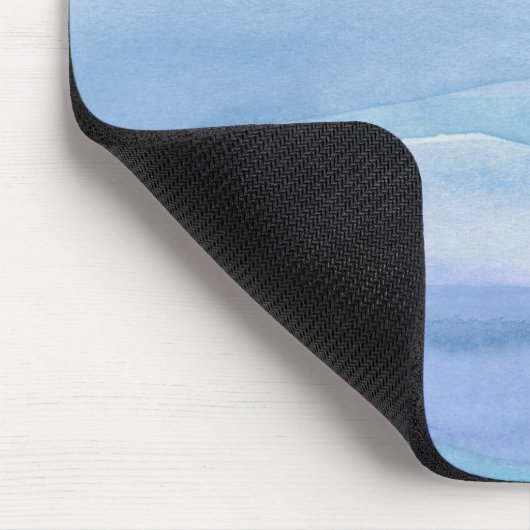 Blaues Lila Ozeanlagenmuster Mousepad (Ecke)