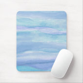 Blaues Lila Ozeanlagenmuster Mousepad (Mit Mouse)