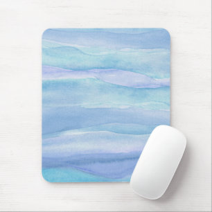 Blaues Lila Ozeanlagenmuster Mousepad