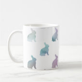 Blaues Lila Pastell Wasserfarben Kaffeetasse (Links)