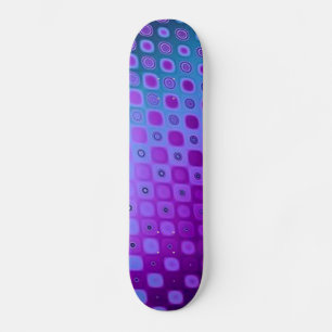 Blaues Lila Retro-Musterskateboard Skateboard