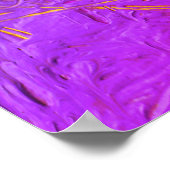 Blaues Lila Rosa Gelb Moderne Moderne Abstrakt Poster (Ecke)