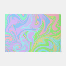 Blaues Lila rosa grünes Pastellmuster