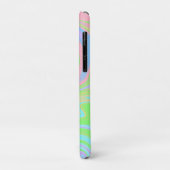 Blaues Lila rosafarbenes Design Case-Mate iPhone Hülle (Hinten/Links)