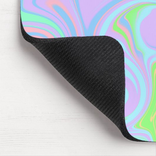 Blaues Lila rosafarbenes Design Mousepad (Ecke)