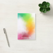 Blaues Lila Rotes Orange Gelb Elegant Modernes Post-it Klebezettel (Büro)