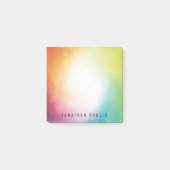 Blaues Lila Rotes Orange Personalisiert Post-it Klebezettel (Vorderseite)