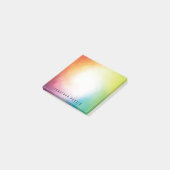 Blaues Lila Rotes Orange Personalisiert Post-it Klebezettel (angewinkelt)