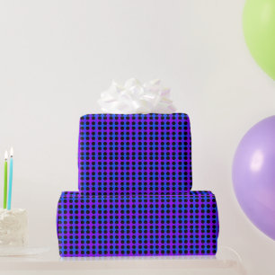 Blaues Lila schwarzes, modernes Latenzwaschpapier Geschenkpapier
