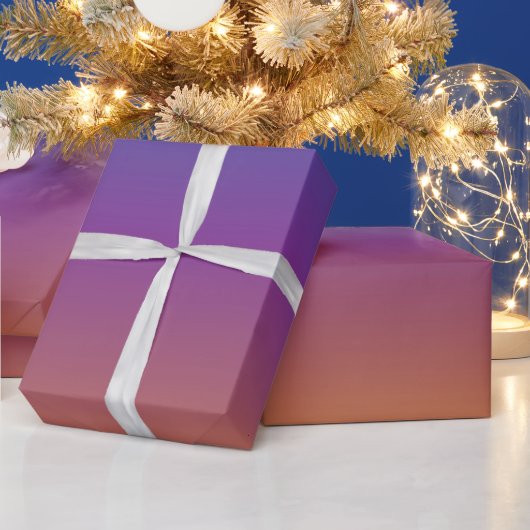 Blaues, Lila und orangefarbenes Schleifpapier Geschenkpapier (Feiertage)