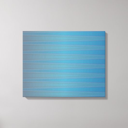 Blaues Lila Wave Modernes geometrisches Abstraktes Leinwanddruck (Vorderseite)