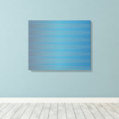 Blaues Lila Wave Modernes geometrisches Abstraktes Leinwanddruck (Insitu (Holzboden))