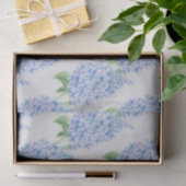Blaues Lilacs-Muster Seidenpapier (Geschenk)