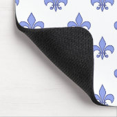 Blaues Lilien-Muster Mousepad (Ecke)