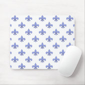 Blaues Lilien-Muster Mousepad (Mit Mouse)