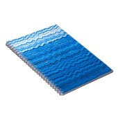 Blaues Linienmuster Notizblock (Rechte Seite)