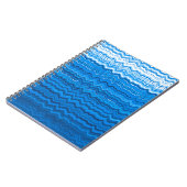 Blaues Linienmuster Notizblock (Linke Seite)