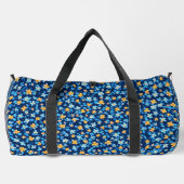 Blaues Little-Blume-Muster Duffle Bag (Rückseite)