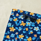 Blaues Little-Blume-Muster Strandtuch (Beispiel)