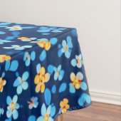 Blaues Little-Blume-Muster Tischdecke (Beispiel)