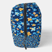 Blaues Little-Blume-Muster Waschbeutel (Rechts)