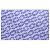 Blaues Lobelia-Blumen-Gewebe Stoff (Fat Quarter (45,7 x 55,9 cm))