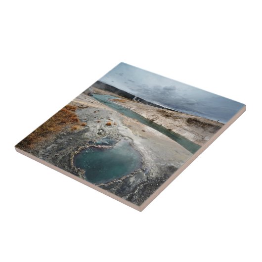 Blaues Loch Fliese (Seite)