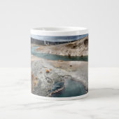 Blaues Loch Jumbo-Tasse (Vorderseite)