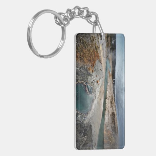 Blaues Loch Schlüsselanhänger (Vorderseite links)