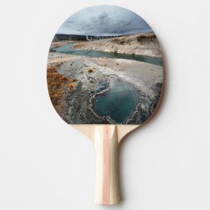 Blaues Loch Tischtennis Schläger