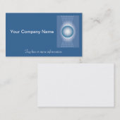 Blaues Logo - Design der Visitenkarte (Vorne/Hinten)