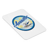 Blaues Logo für Aviator-Flugzeug Magnet (Rechte Seite)