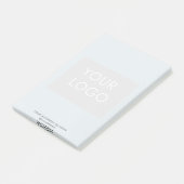 Blaues Logo für Berufliche Unternehmen Post-it Klebezettel (angewinkelt)