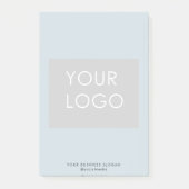 Blaues Logo für Berufliche Unternehmen Post-it Klebezettel (Vorderseite)