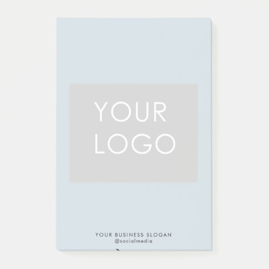 Blaues Logo für Berufliche Unternehmen Post-it Klebezettel (Vorderseite)