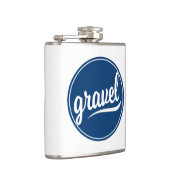 Blaues Logo für das Kies-Fahrrad Flachmann (Rechts)