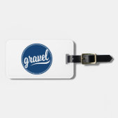 Blaues Logo für das Kies-Fahrrad Gepäckanhänger (Vorderseite horizontal)