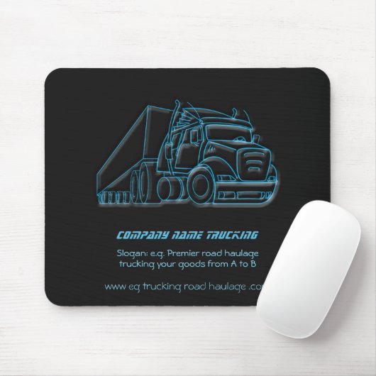 Blaues Logo für den Straßenverkehr Mousepad (Mit Mouse)