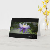 Blaues Lotus • Beileids-Karte Karte (Gelbe Blume)