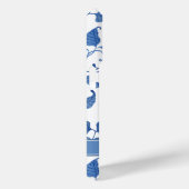 Blaues Lotus-Blume Chinesisches Töpfermuster Case-Mate iPhone Hülle (Rückseite / Rechts)