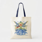 Blaues Lotus-Fee-Tasche Tragetasche (Vorne)