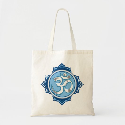 Blaues Lotus OM Tragetasche (Vorne)